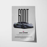 600LT SPIDER Car Poster
