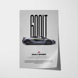 600LT SPIDER Car Poster