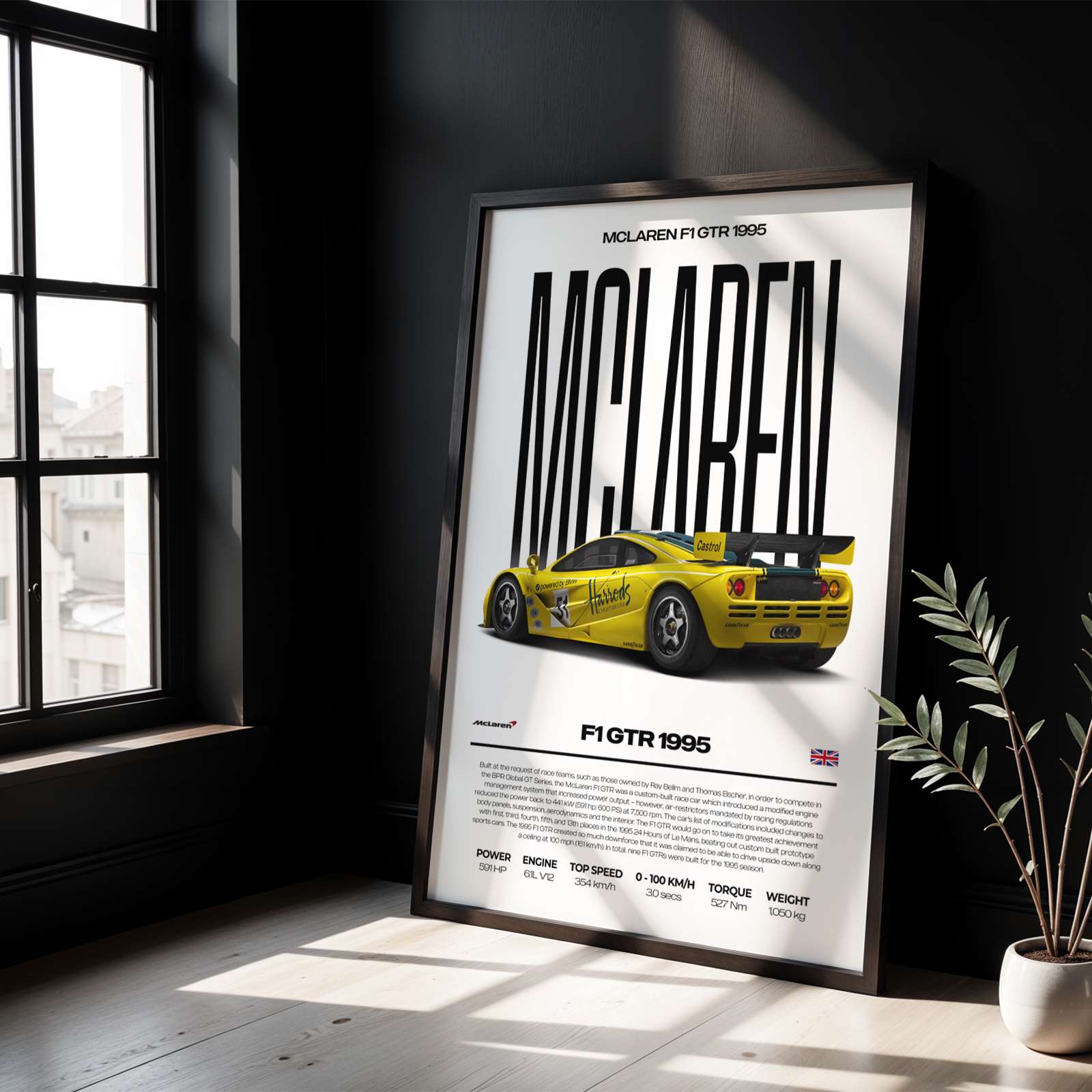 McLaren F1 GTR Poster