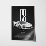 Corvette C8 Z06 Car Poster