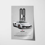 Corvette C8 Z06 Car Poster