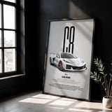 Corvette C8 Z06 Car Poster