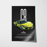 Corvette C8 Z06 Car Poster