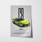 Corvette C8 Z06 Car Poster