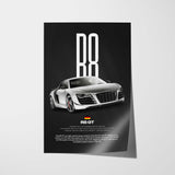 R8 GT Car Poster