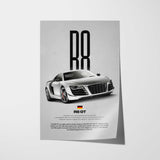 R8 GT Car Poster