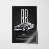 R8 GT Car Poster