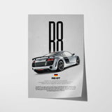 R8 GT Car Poster