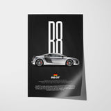 R8 GT Car Poster