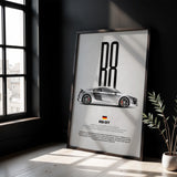 R8 GT Car Poster