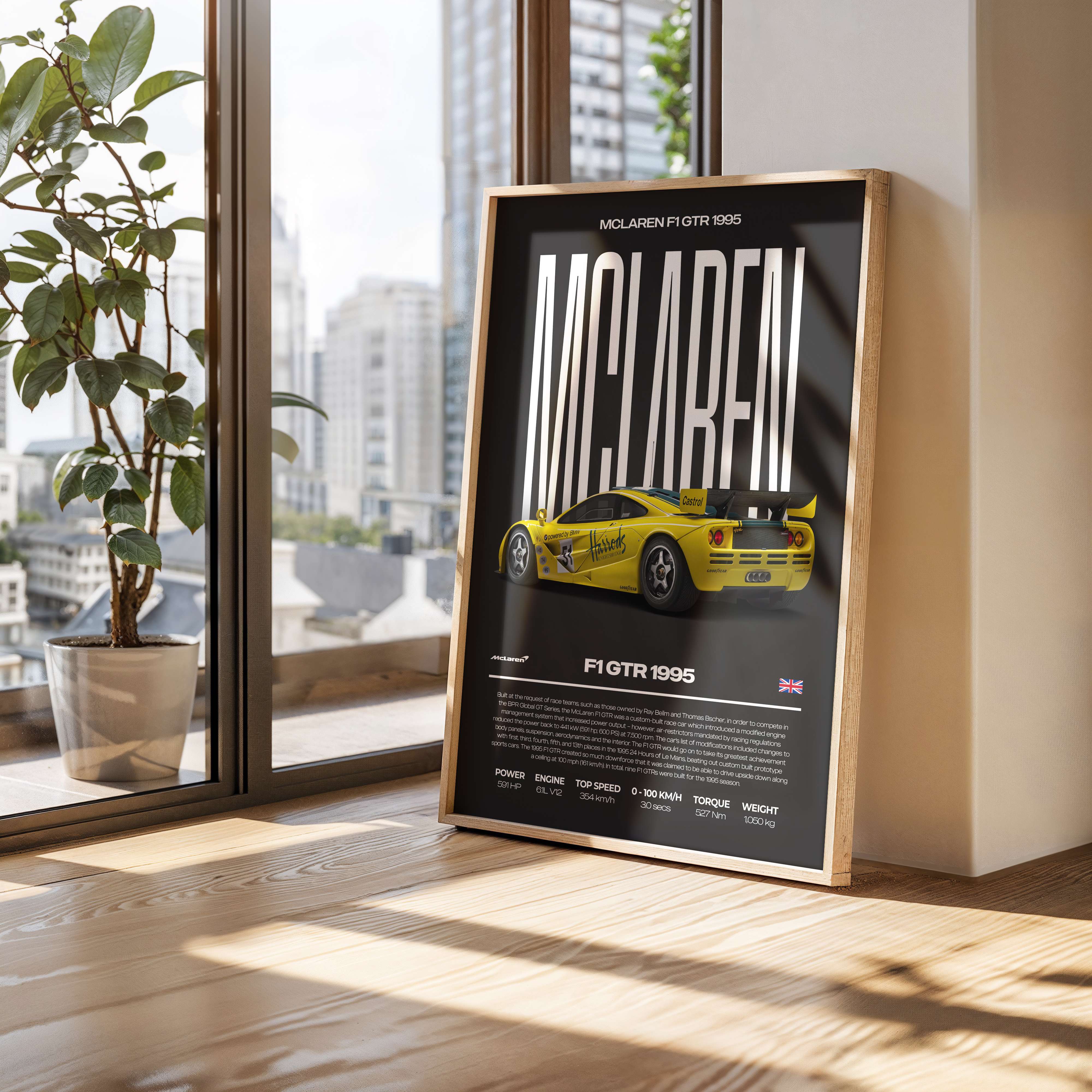 McLaren F1 GTR Poster