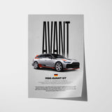 RS6 Avant GT Car Poster