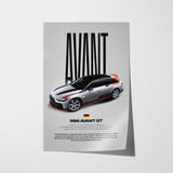 RS6 Avant GT Car Poster