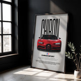 Chiron Sport Car Poster