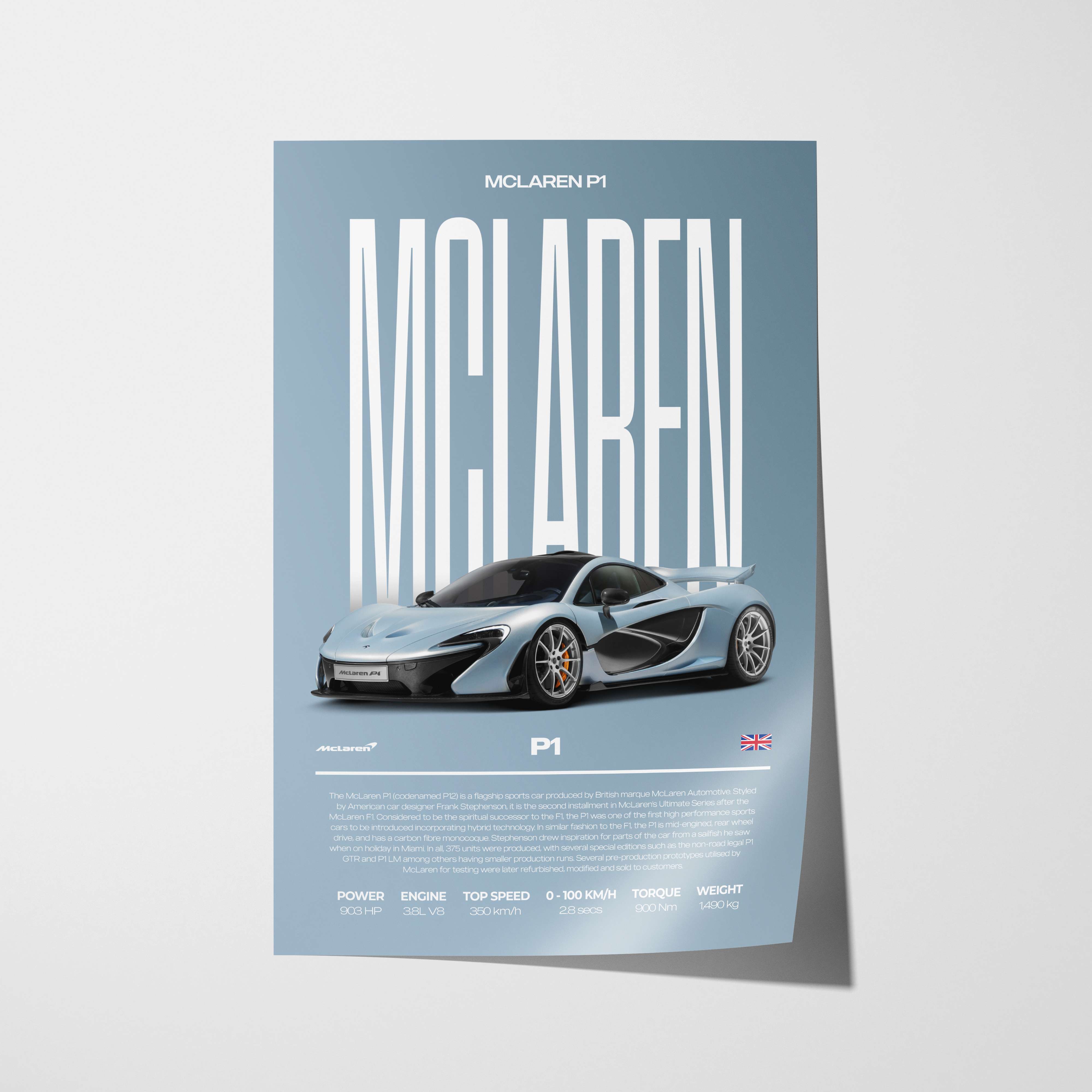 McLaren P1 Poster