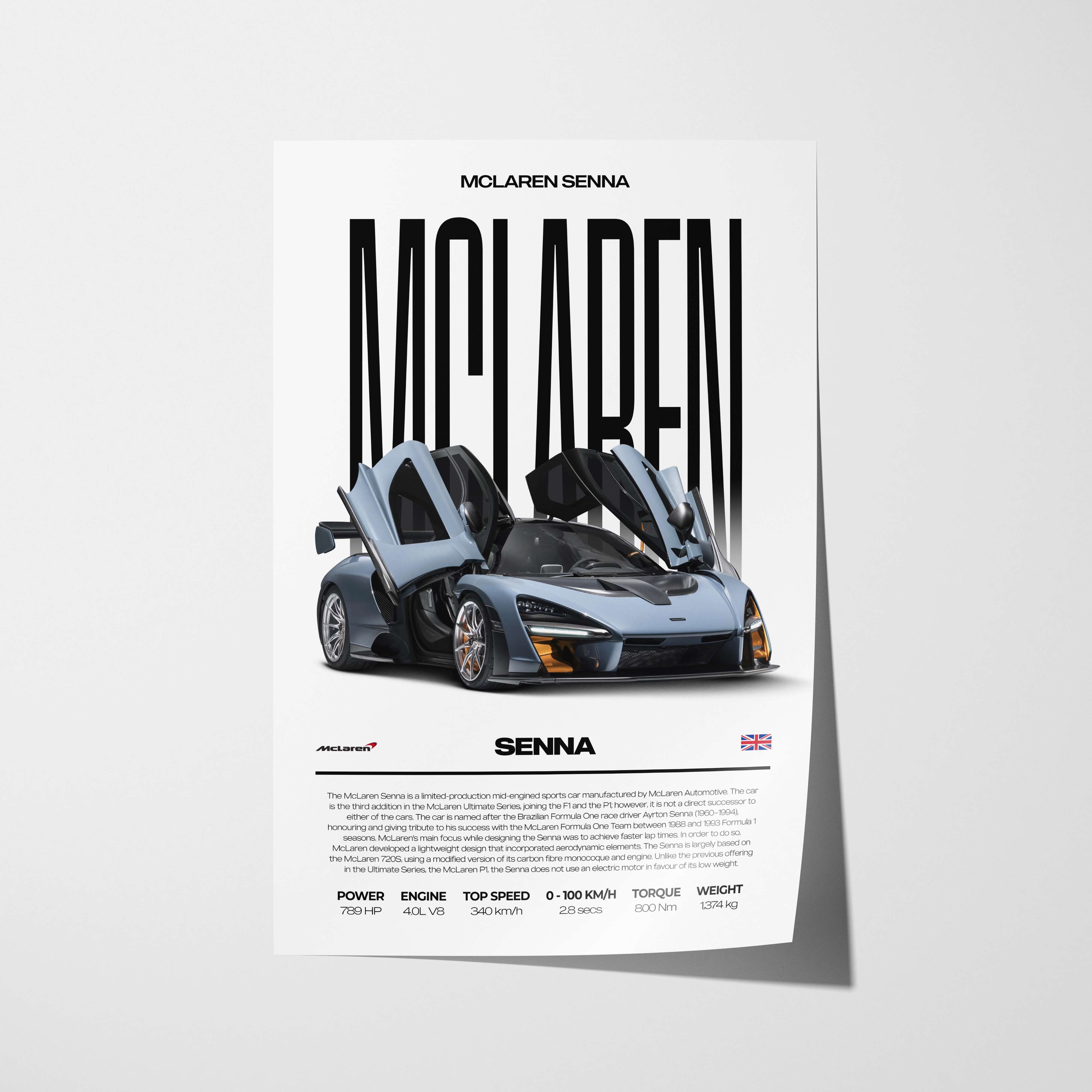 McLaren Senna Poster