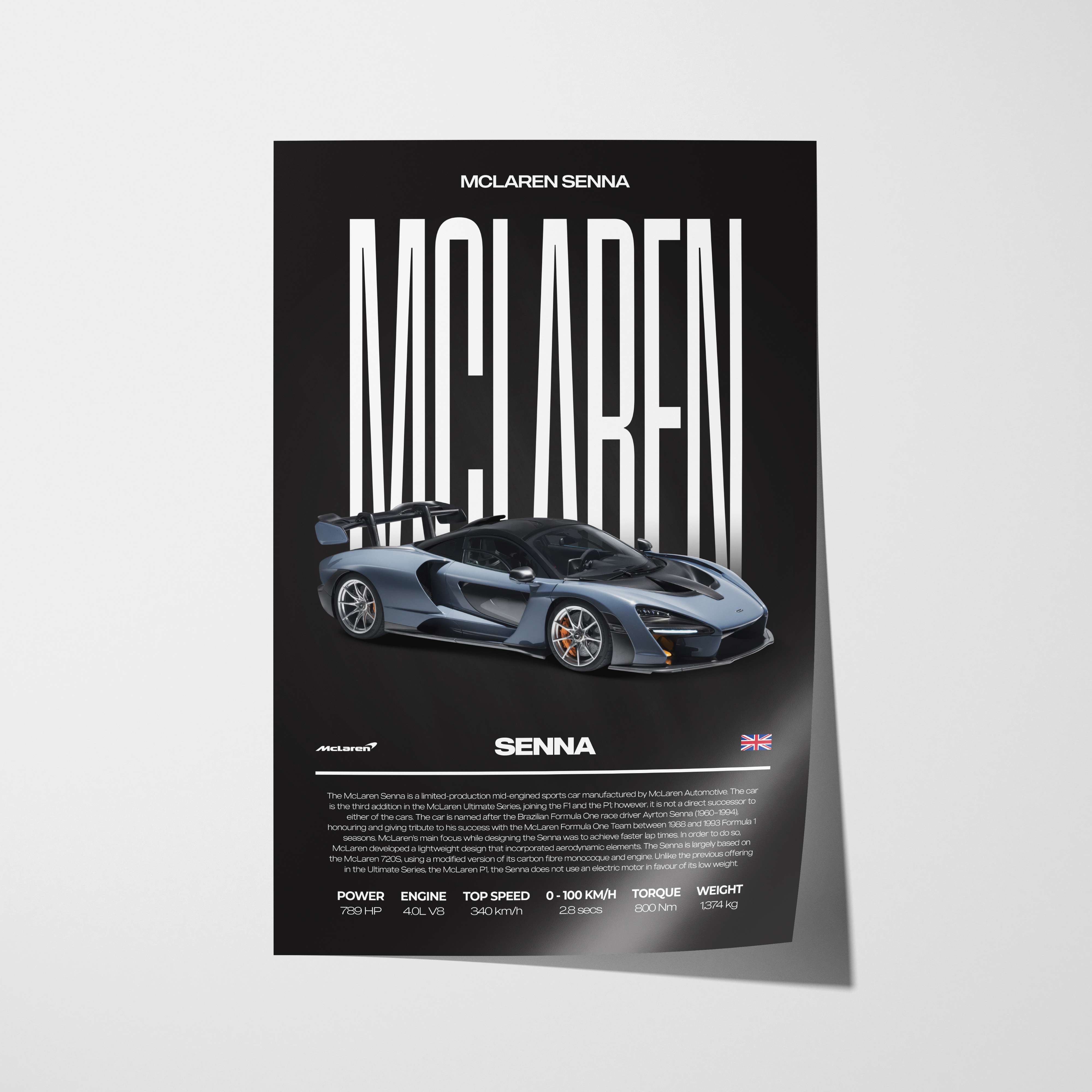 McLaren Senna Poster