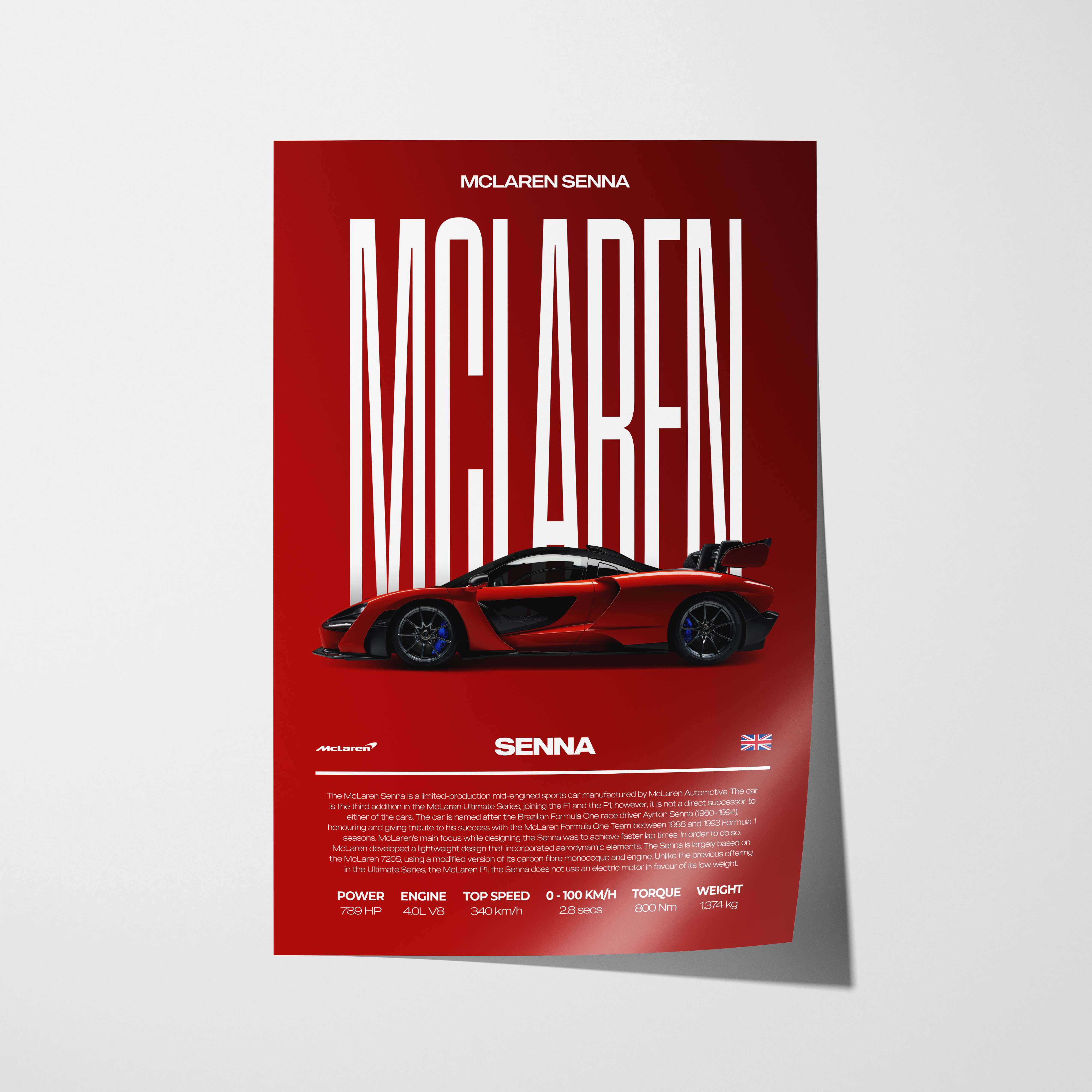 McLaren Senna Poster