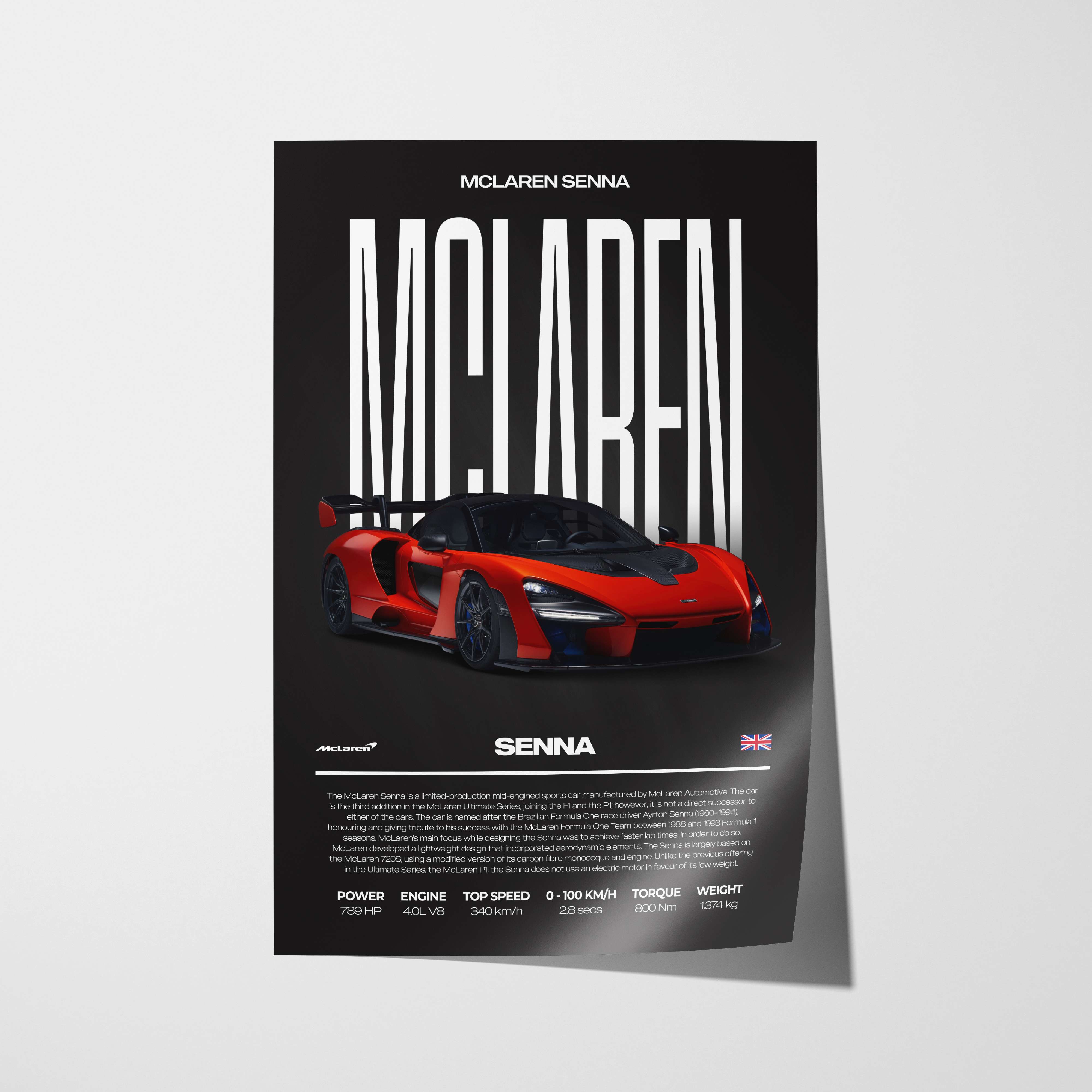 McLaren Senna Poster