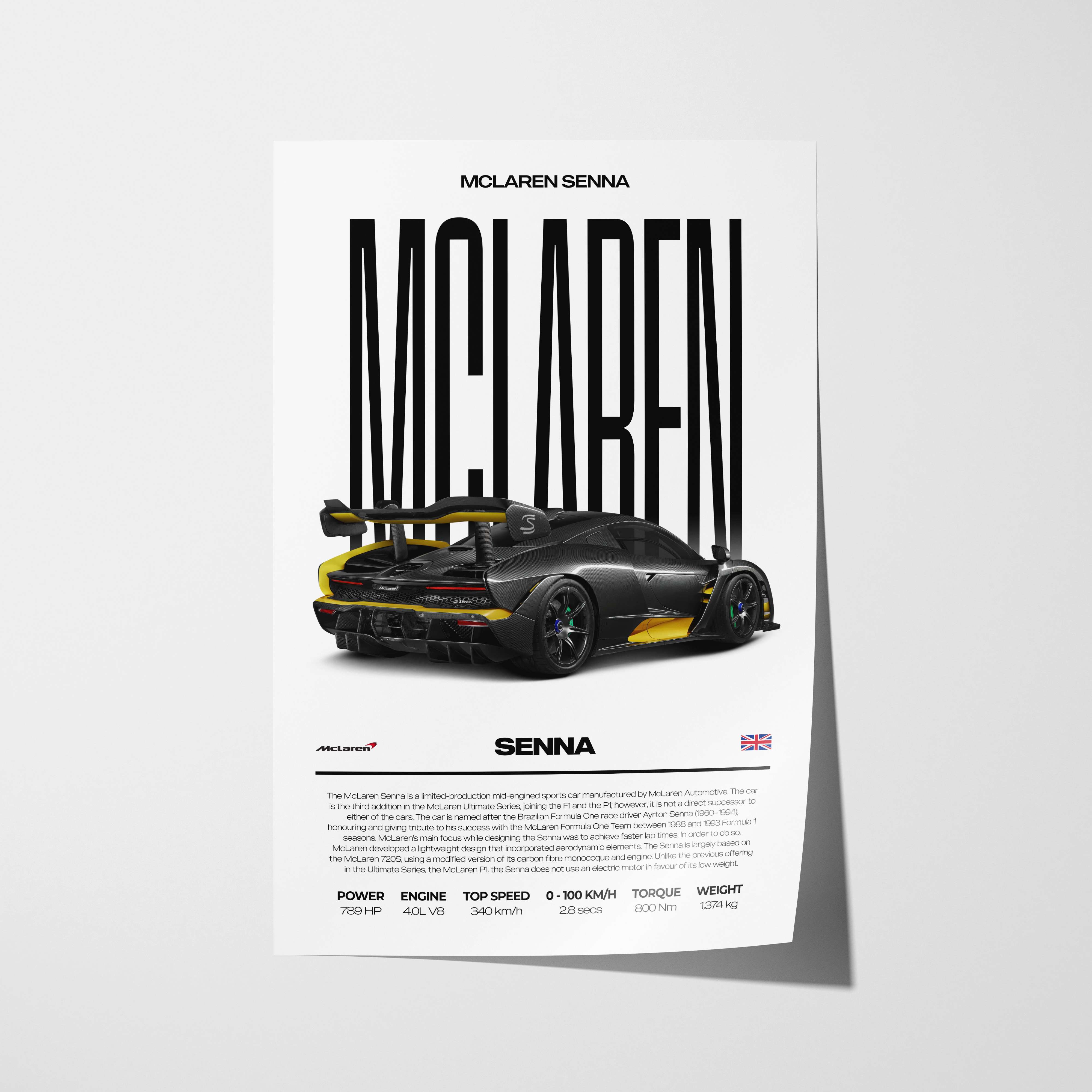 McLaren Senna Poster