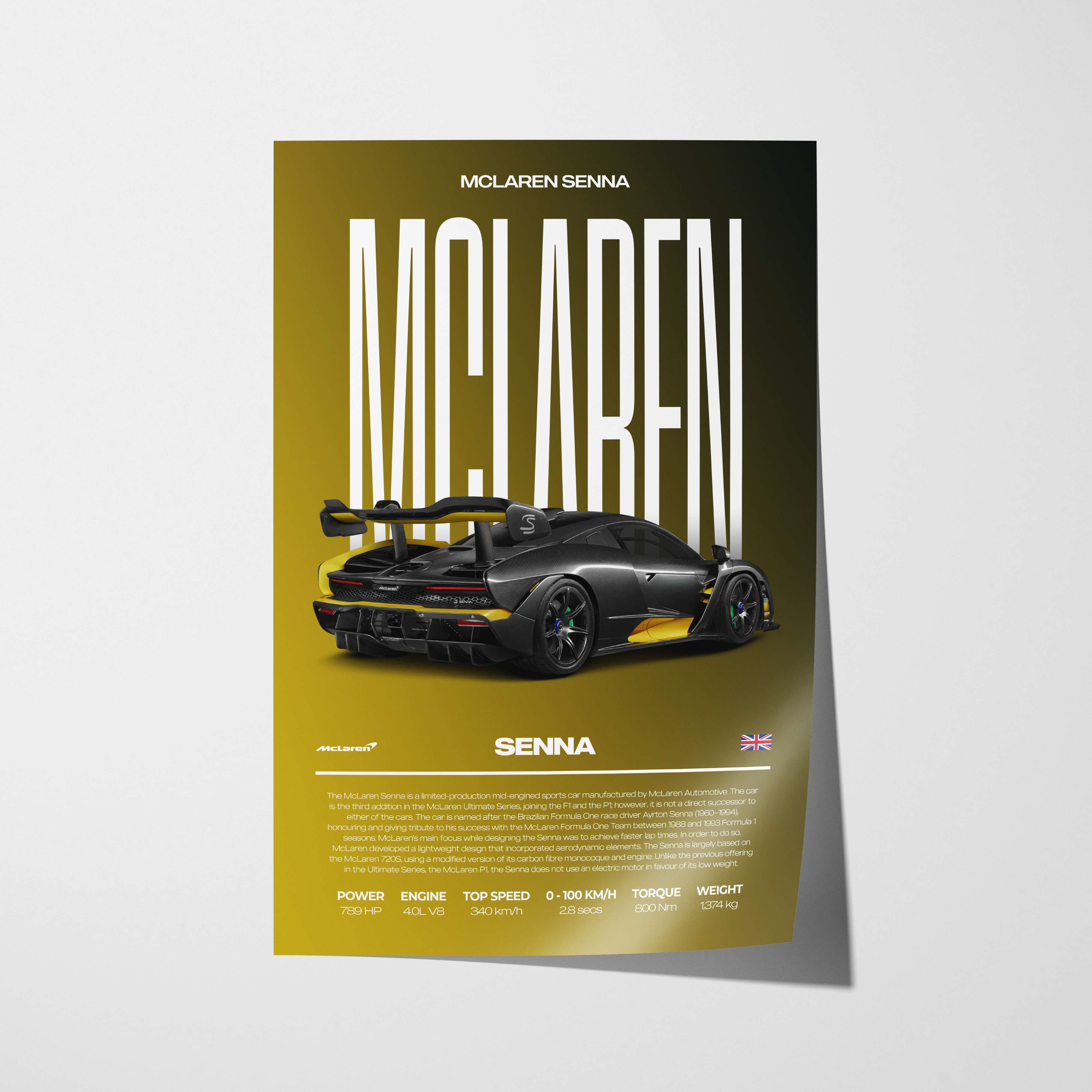 McLaren Senna Poster