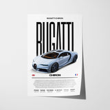 Bugatti Chiron Poster