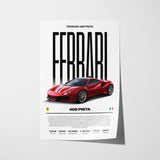 Ferrari 488 Pista Poster