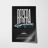 Regera Car Poster
