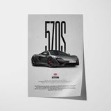 570S Car Poster