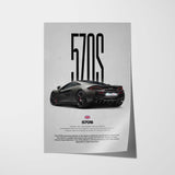 570S Car Poster