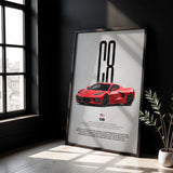 Corvette C8 Car Poster