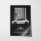 GR Corolla Car Poster