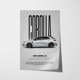 GR Corolla Car Poster