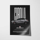 GR Corolla Car Poster