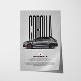 GR Corolla Car Poster