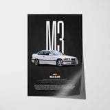 M3 (E36) Car Poster
