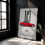 M3 (E36) Car Poster