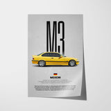 M3 (E36) Car Poster