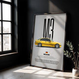 M3 (E36) Car Poster
