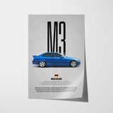 M3 (E36) Car Poster