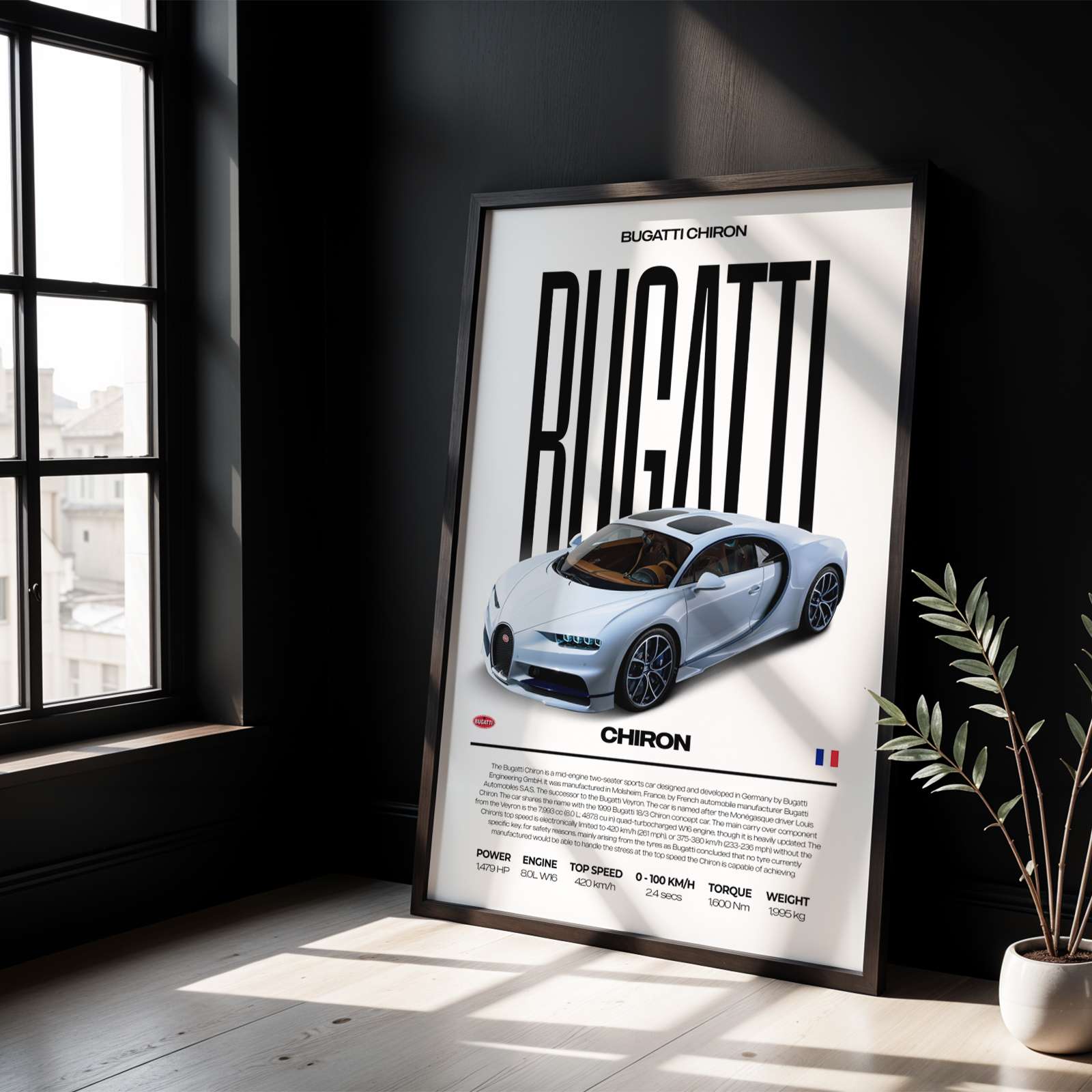 Bugatti Chiron Poster