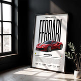 Ferrari 488 Pista Poster