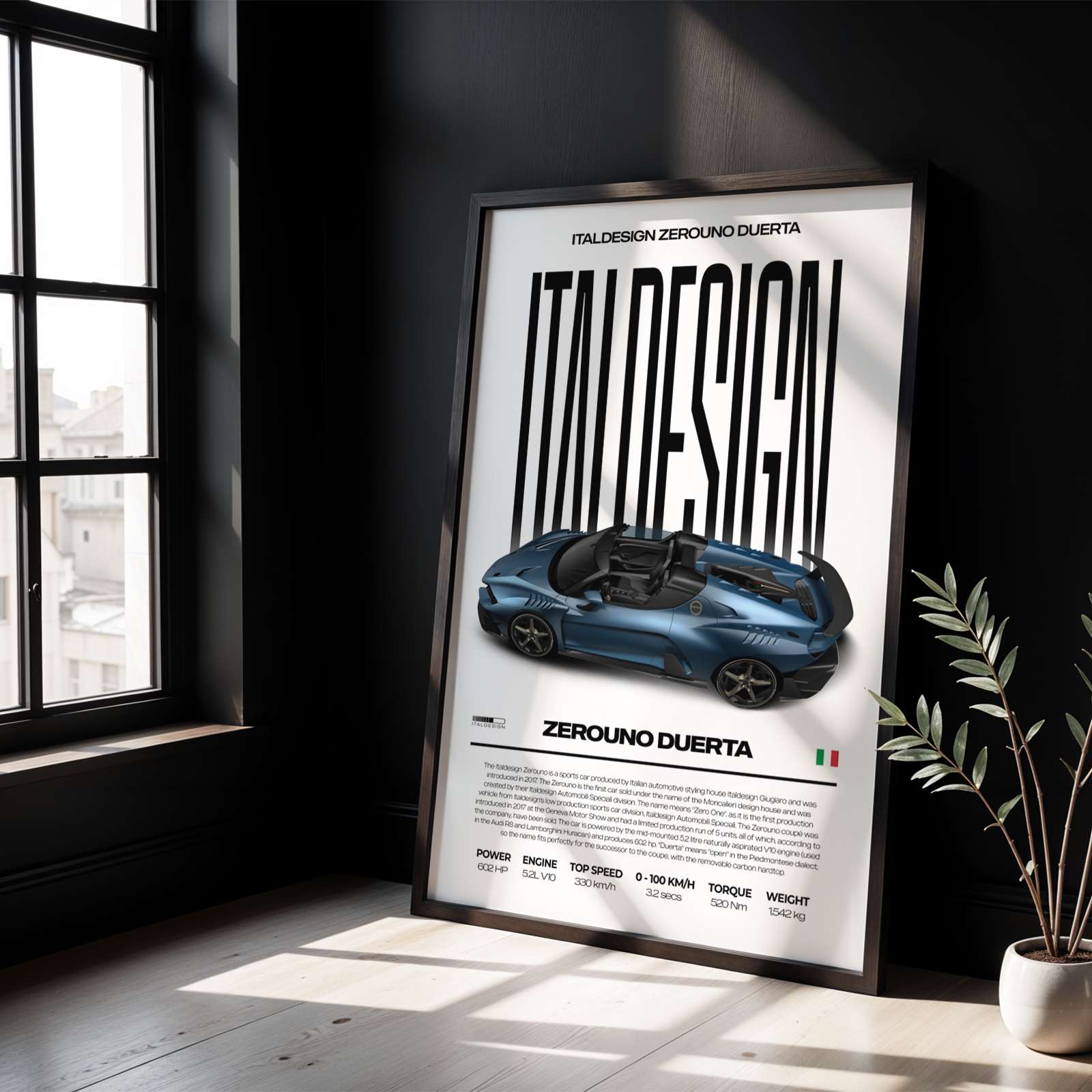 Italdesign Zerouno Duerta Poster