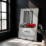 Monza SP1 Car Poster