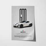 599 GTO Car Poster