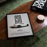 599 GTO Car Poster