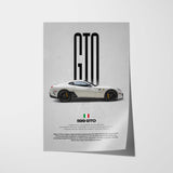 599 GTO Car Poster