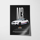 M3 (E92) Car Poster