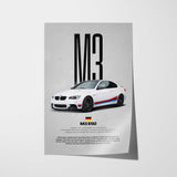 M3 (E92) Car Poster