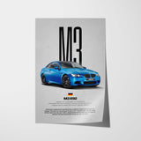 M3 (E92) Car Poster